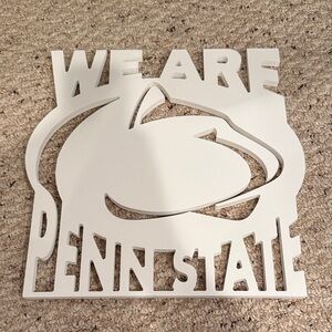 White Penn State Wall Decor